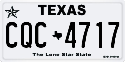 TX license plate CQC4717