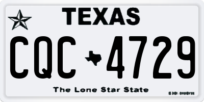 TX license plate CQC4729