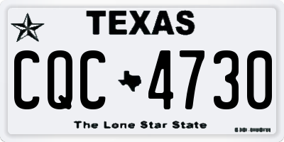TX license plate CQC4730