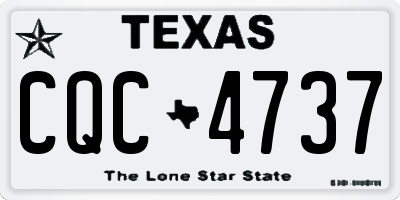 TX license plate CQC4737