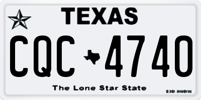 TX license plate CQC4740
