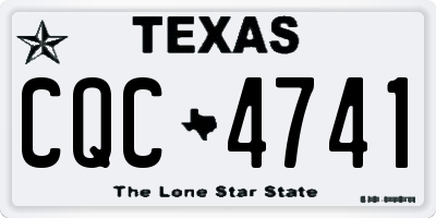 TX license plate CQC4741