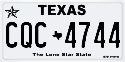 TX license plate CQC4744
