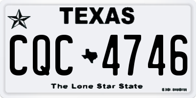 TX license plate CQC4746