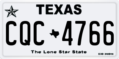 TX license plate CQC4766