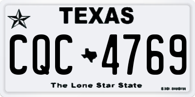 TX license plate CQC4769