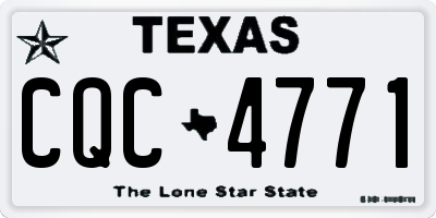 TX license plate CQC4771