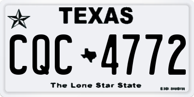 TX license plate CQC4772