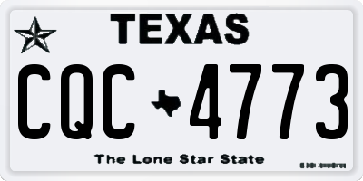 TX license plate CQC4773