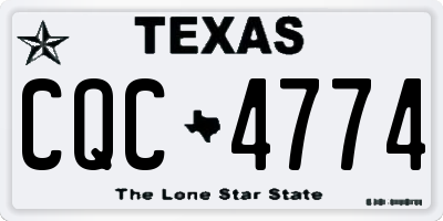 TX license plate CQC4774