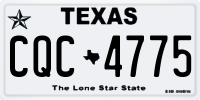 TX license plate CQC4775