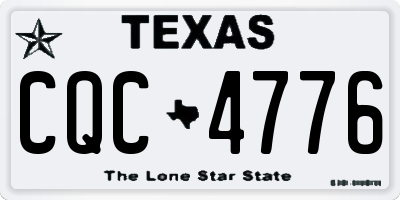 TX license plate CQC4776