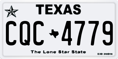 TX license plate CQC4779