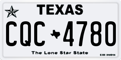 TX license plate CQC4780