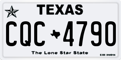 TX license plate CQC4790