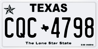 TX license plate CQC4798