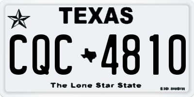 TX license plate CQC4810
