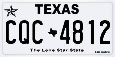 TX license plate CQC4812