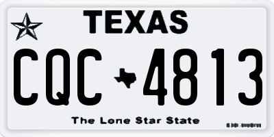 TX license plate CQC4813