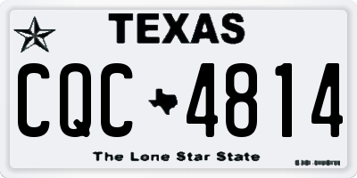 TX license plate CQC4814