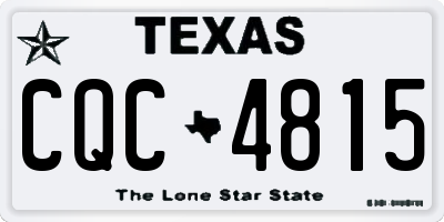 TX license plate CQC4815