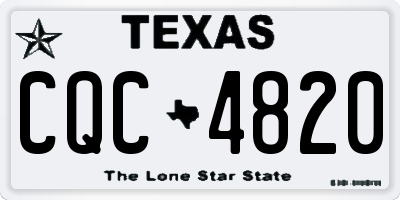 TX license plate CQC4820