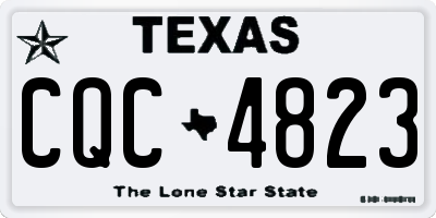 TX license plate CQC4823