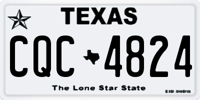 TX license plate CQC4824