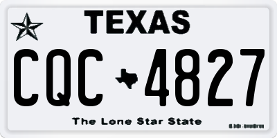 TX license plate CQC4827