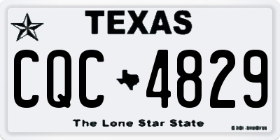 TX license plate CQC4829