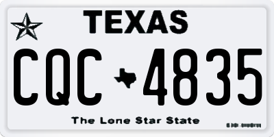 TX license plate CQC4835