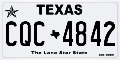 TX license plate CQC4842