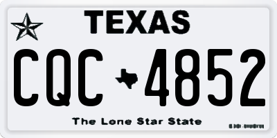 TX license plate CQC4852
