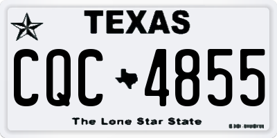 TX license plate CQC4855