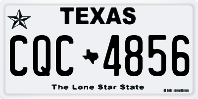 TX license plate CQC4856