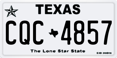 TX license plate CQC4857