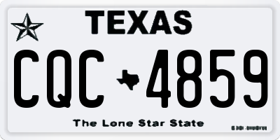TX license plate CQC4859