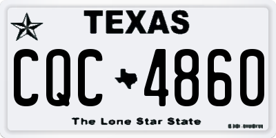TX license plate CQC4860