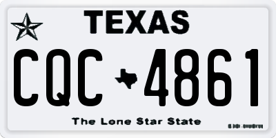 TX license plate CQC4861