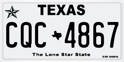 TX license plate CQC4867