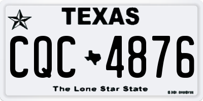 TX license plate CQC4876