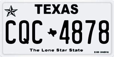 TX license plate CQC4878