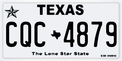 TX license plate CQC4879