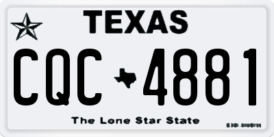 TX license plate CQC4881
