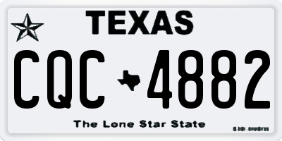 TX license plate CQC4882