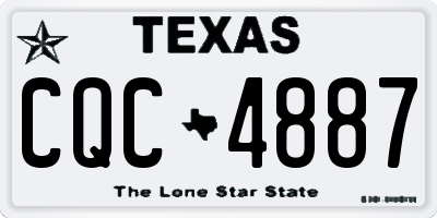 TX license plate CQC4887