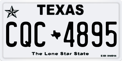 TX license plate CQC4895