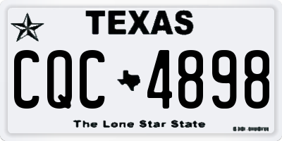TX license plate CQC4898