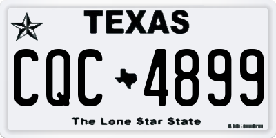TX license plate CQC4899