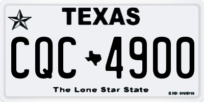 TX license plate CQC4900
